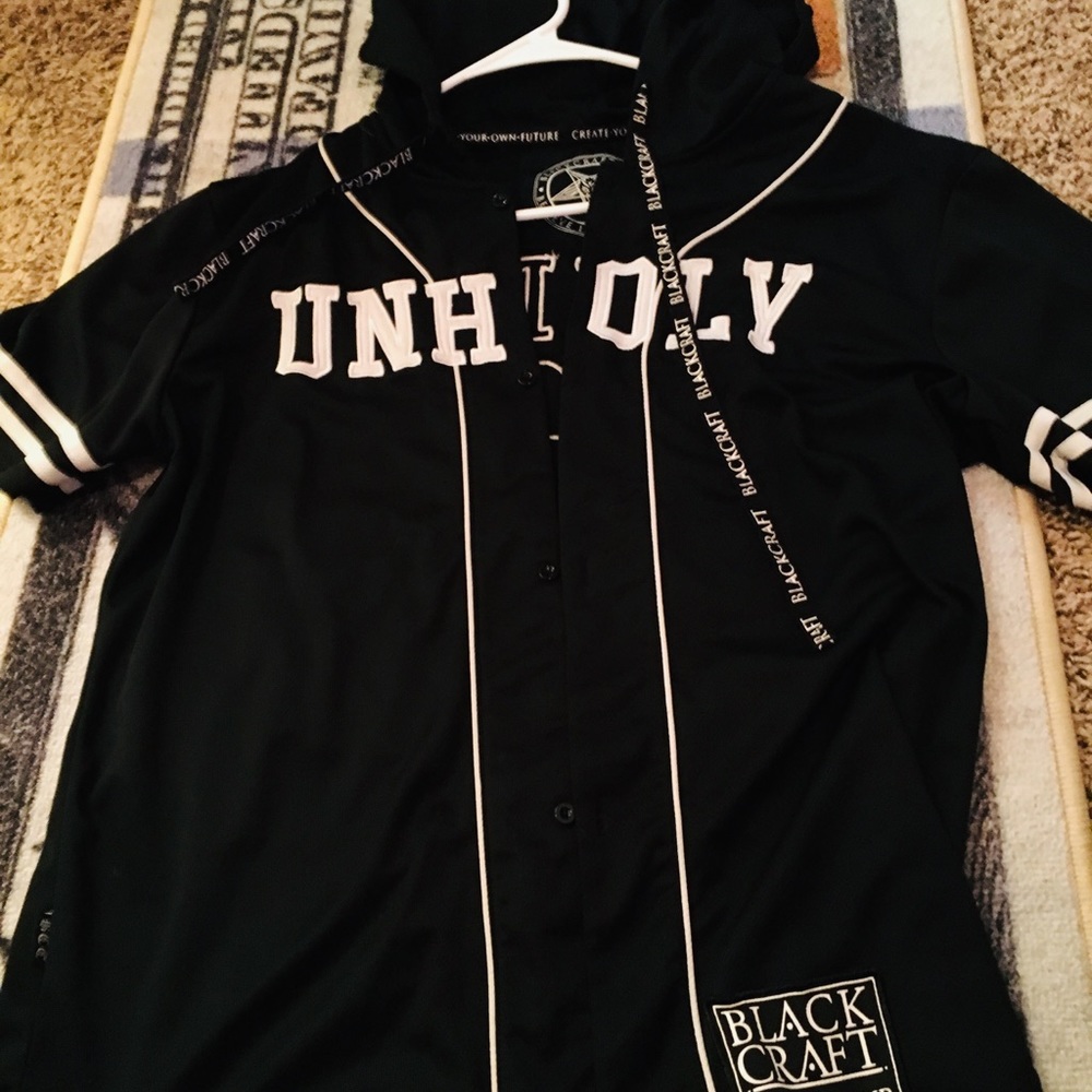 UNHOLY Black Craft Cult Jersey SM goth punk rocker